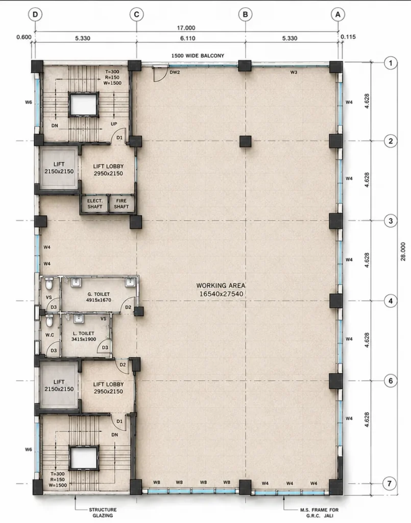 1TYPICAL FLOOR PLAN